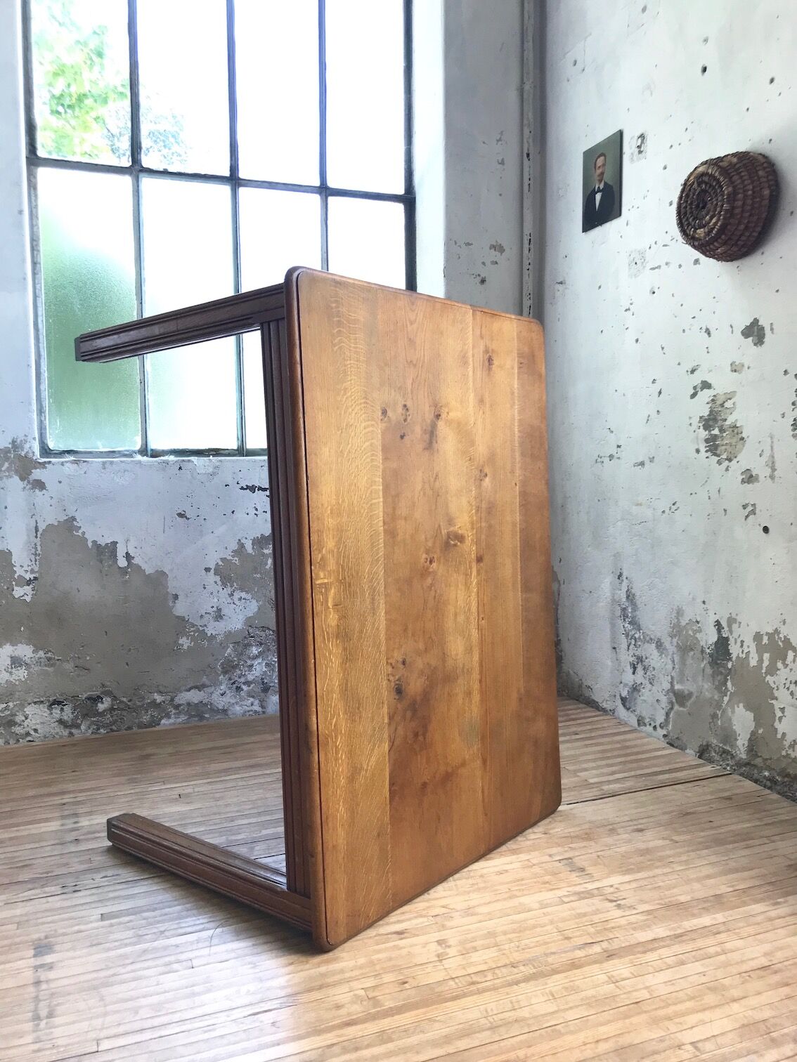 Bistro table in solid oak