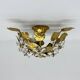 Mid-century design banci style ceiling lamp crystal flower , 1970sMid-centu