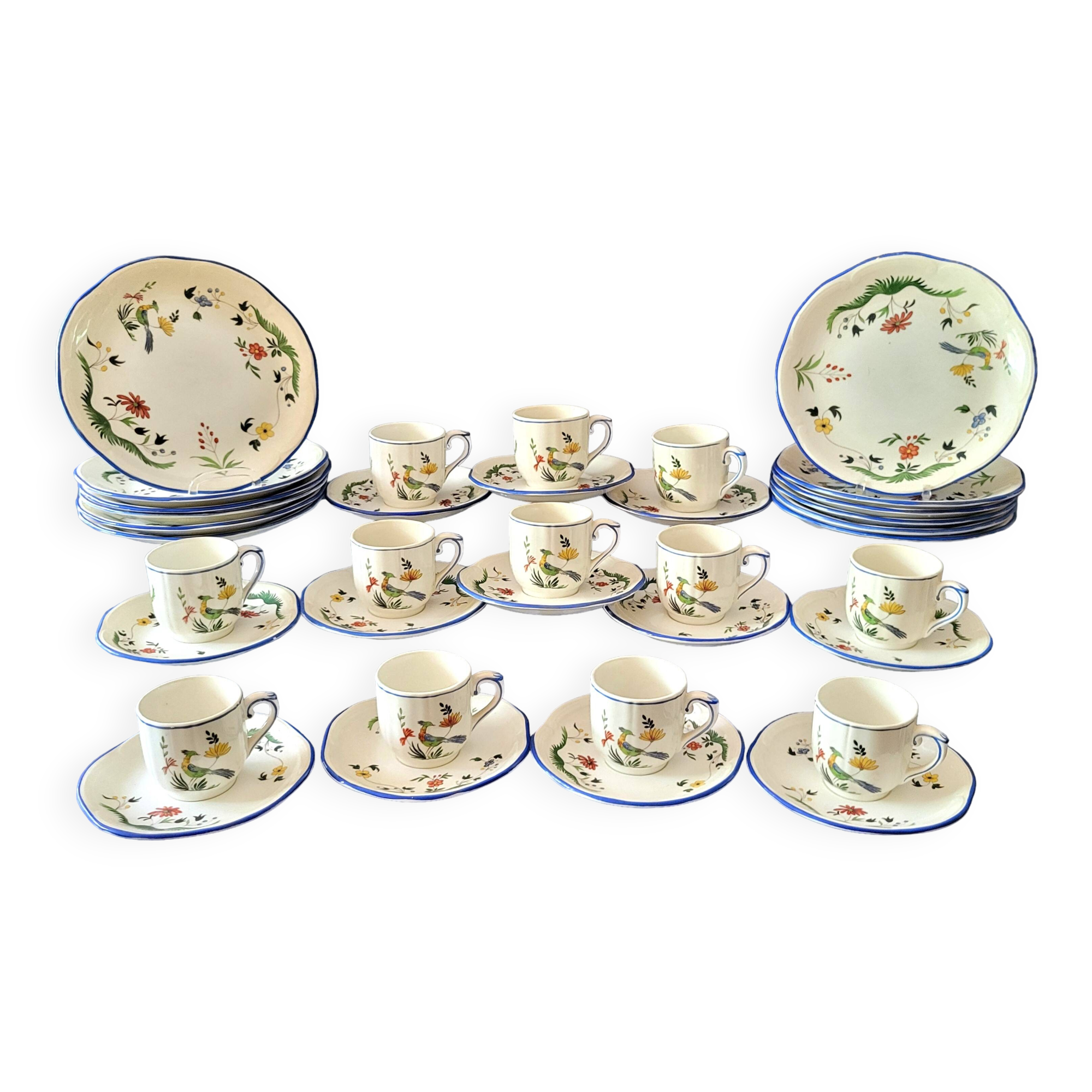 GIEN Birds of Paradise Coffee Set for 12 People