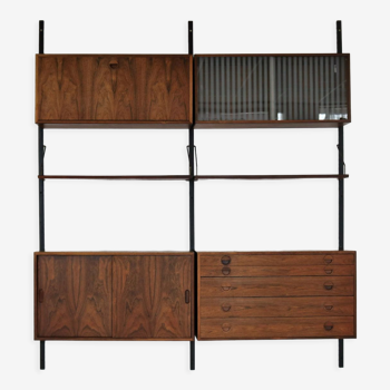 Vintage wall system in rosewood by HG furniture, danish