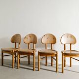 Vintage Danish Mid Century Wooden Dining chairs by Rainer Daumiller, 1970s