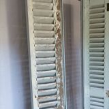 Louvered wooden shutter