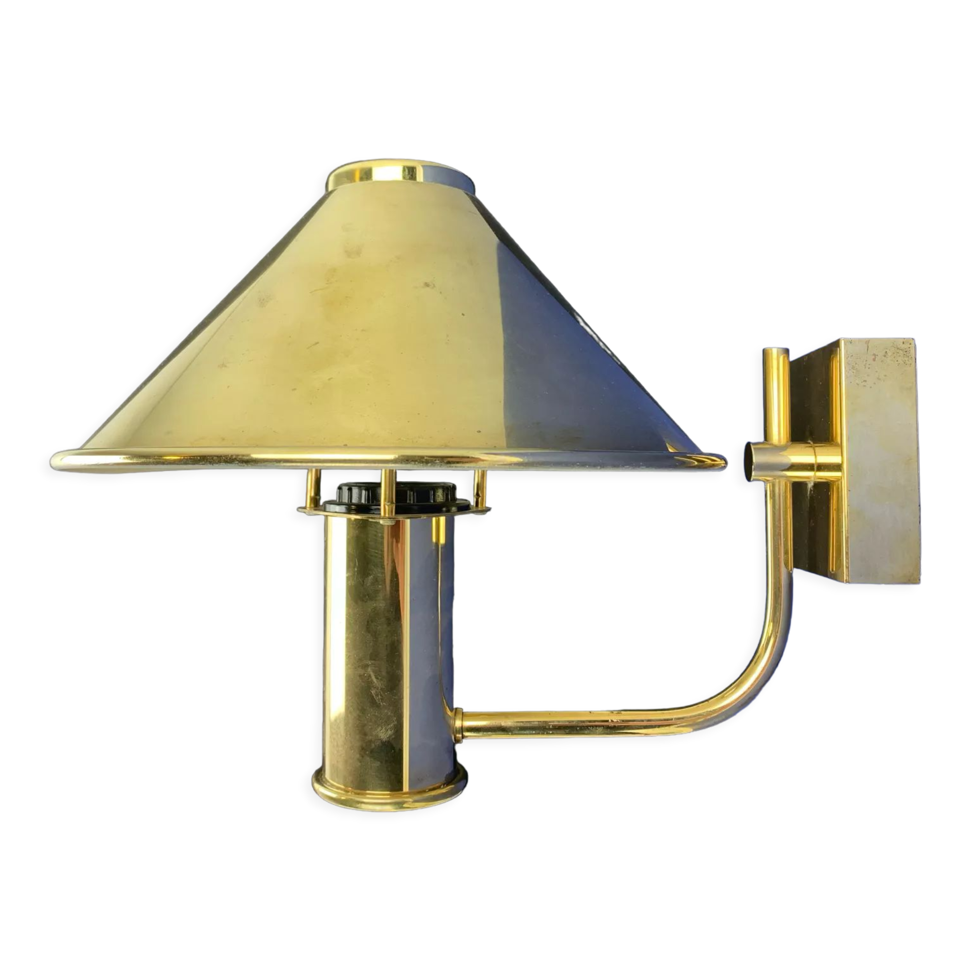 Brass lamps høvik lys jonas hidle denmark 1970 vintage scandinavian design
