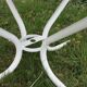 garden or terrace table and 4 painted metal chairs