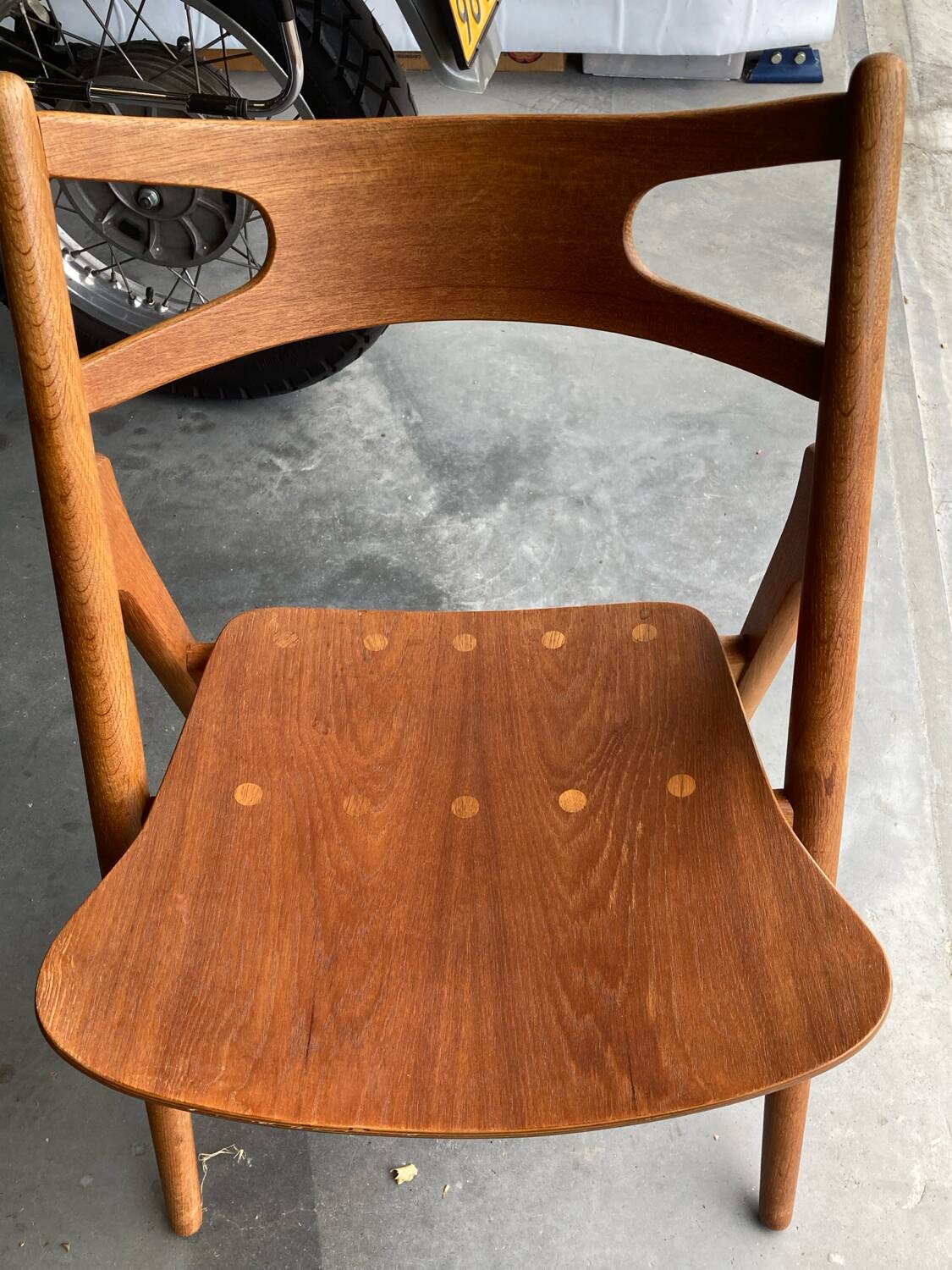 Chaises CH29 Sawbuck par Hans Wegner pour Carl Hansen & Son. Lot de 4