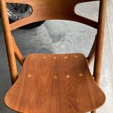 Chaises CH29 Sawbuck par Hans Wegner pour Carl Hansen & Son. Lot de 4