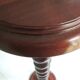 Saddle or walnut pedestal turned in twist