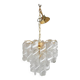 Murano Glass Chandelier "Virgola" Made in Italy Venini Style
