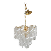 Murano Glass Chandelier "Virgola" Made in Italy Venini Style