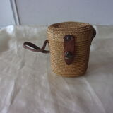 Cure glass and wicker basket