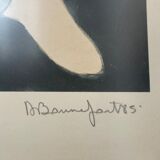 Drawing on framed dancer paper 1985