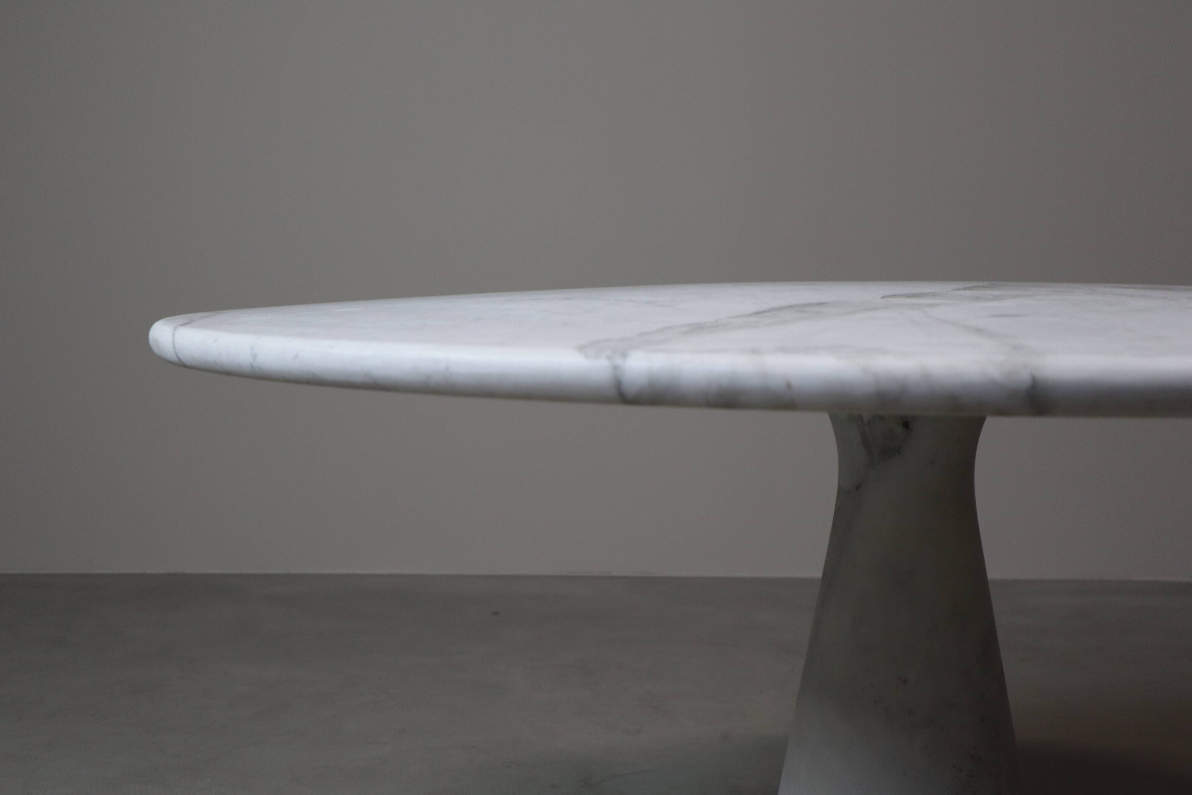 Angelo Mangiarotti ‘M1’ Dining Table in Solid Carrara Marble