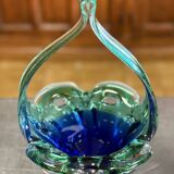 Murano: blown glass centerpiece basket