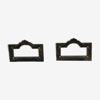 Pair of 19th century cast iron frames