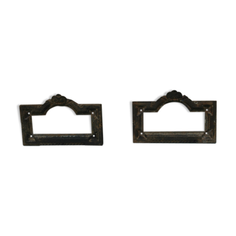 Pair of 19th century cast iron frames