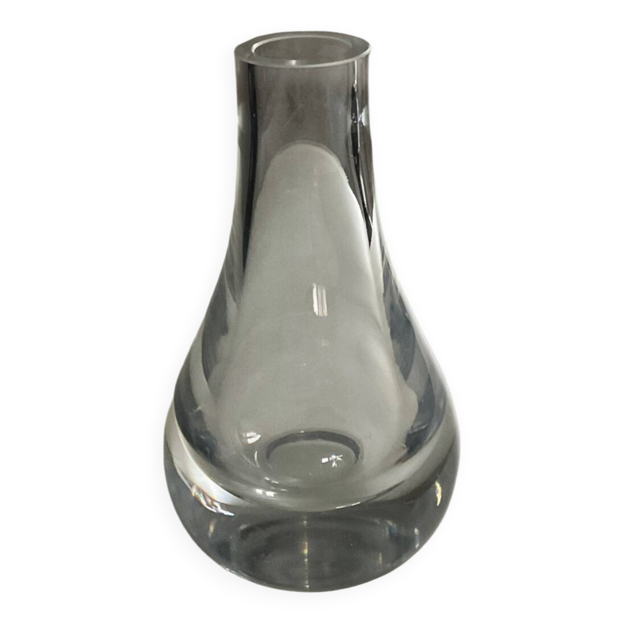 Vintage Crystal Bulb Vase