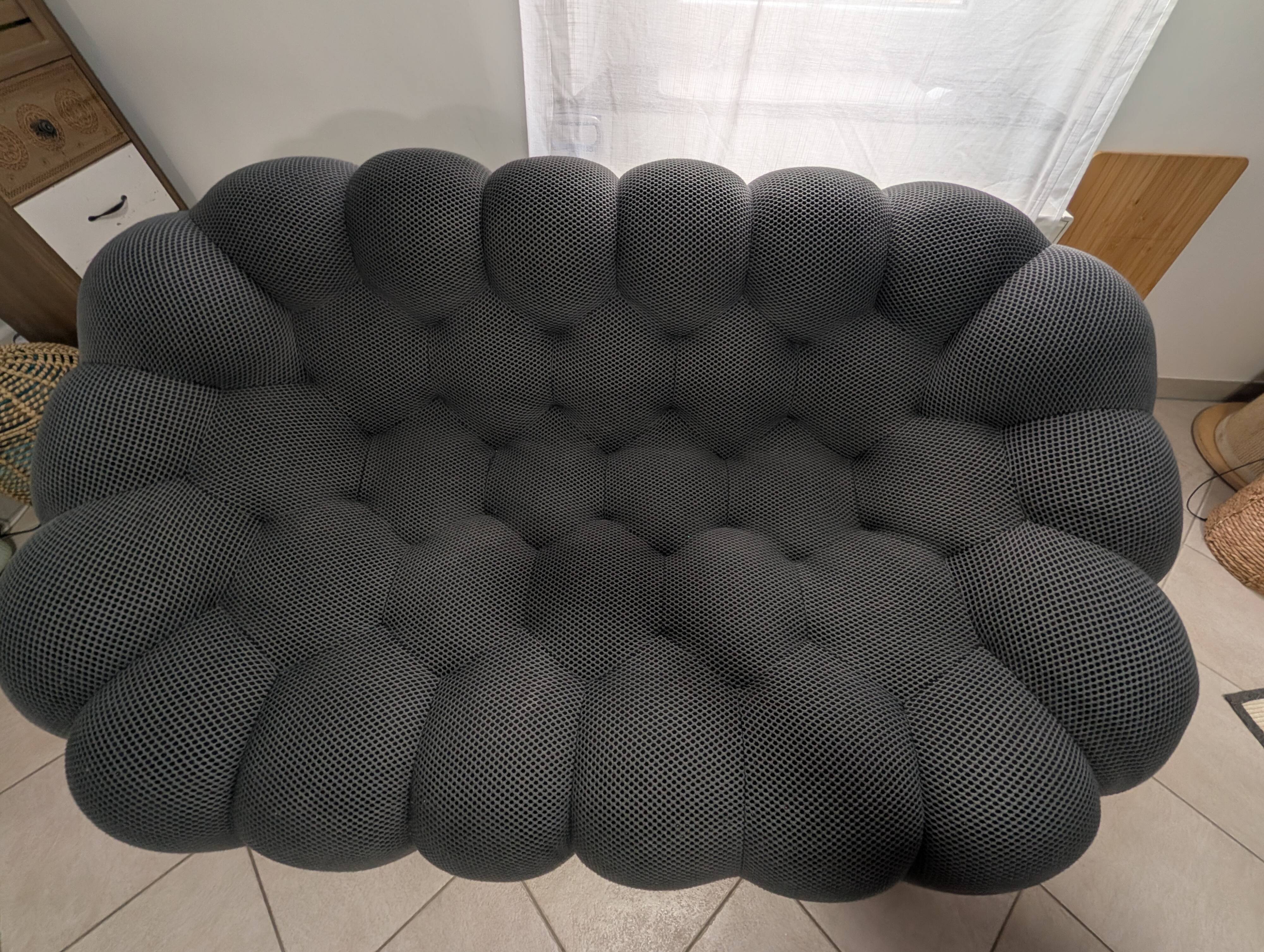 Bubble 2-seater sofa by Sacha Lakic for Roche Bobois – 3D Grey fabric