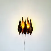 Model 5160 Brutalist Wall Light By Svend Aage Holm-Sørensen For Holm-Sørensen & Co, Denmark, 1960S