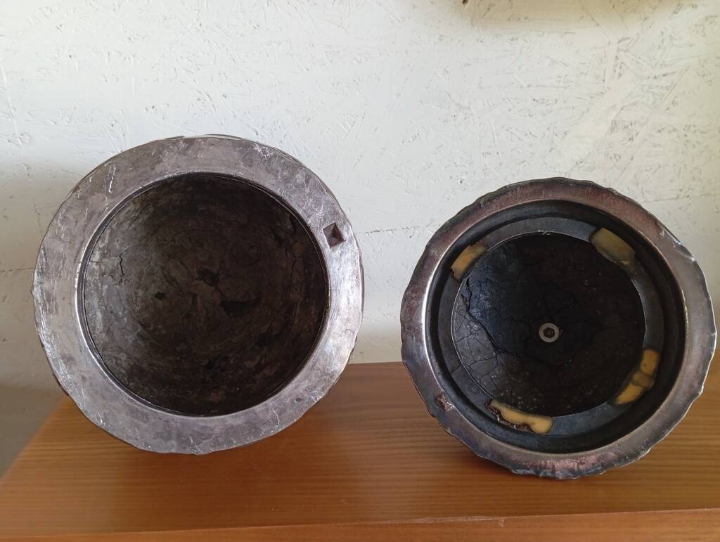 Large silver pineapple ice cube tray