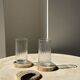 Set of 3 fossilized wood coasters (clear)