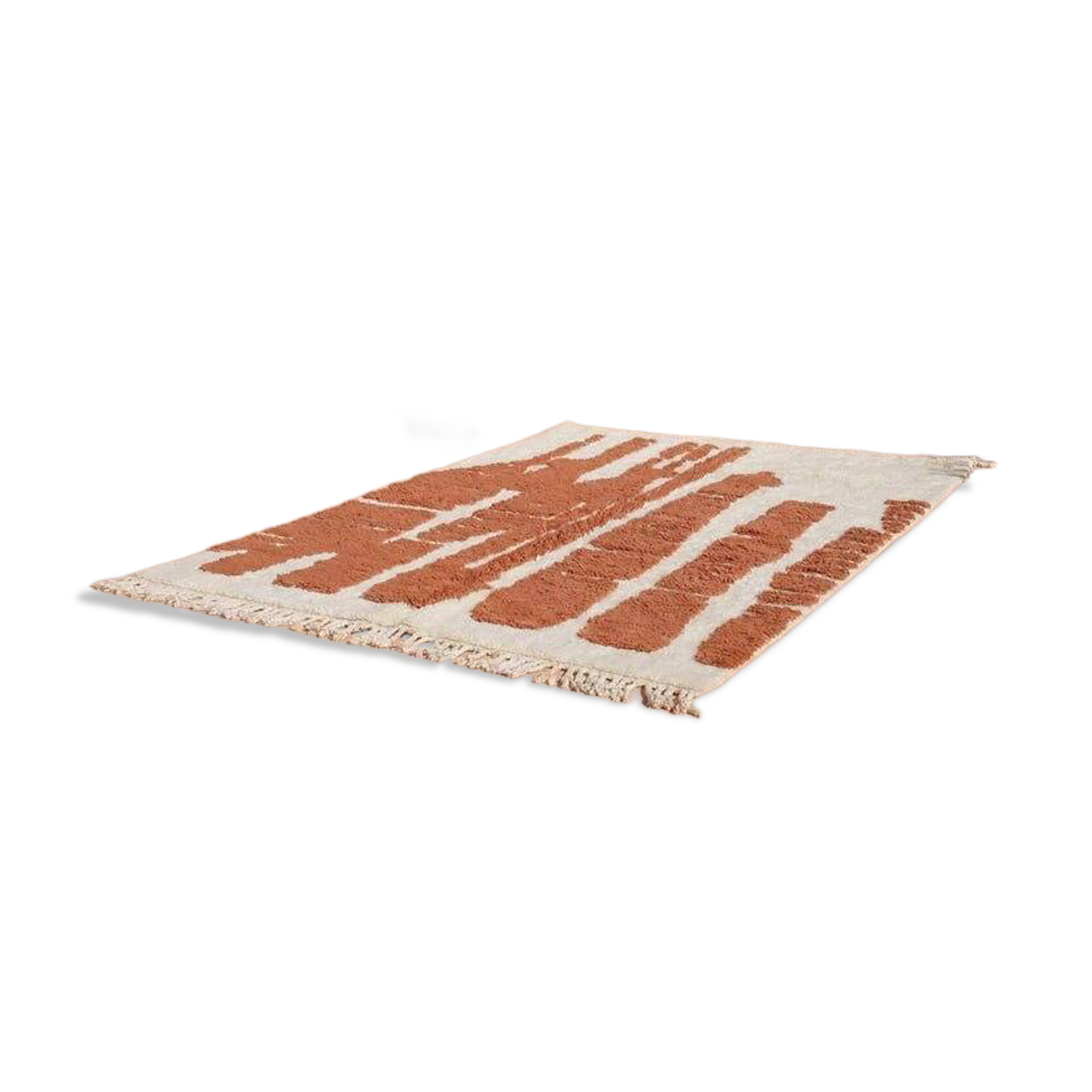 Berber carpet in Moroccan wool from the Atlas, size 2/3 m.