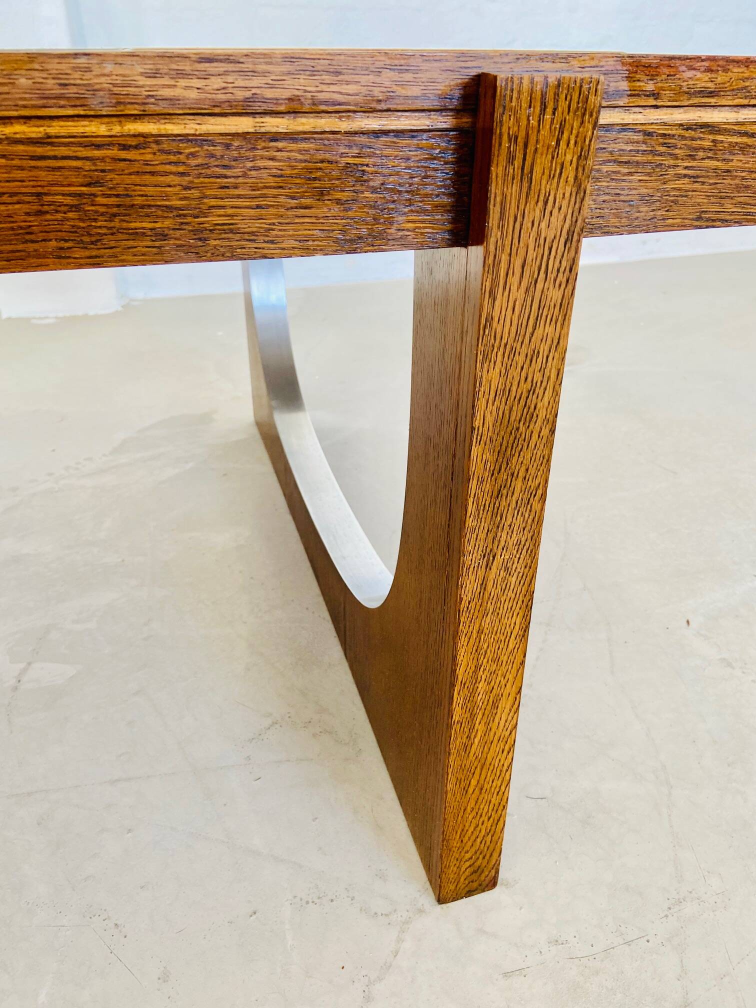 VINTAGE DANISH MID CENTURY TEAK  & CERAMIC COFFEE TABLE  1960s