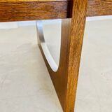 Table basse danoise en teck et céramique, années 1960