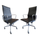 Black Pair (2) Herman Miller Original Eames EA337 High Back Office Chair Ca