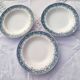 Set of 3 St Amay soup plates