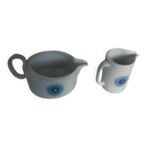 2 pots à lait porcelaine du Berry