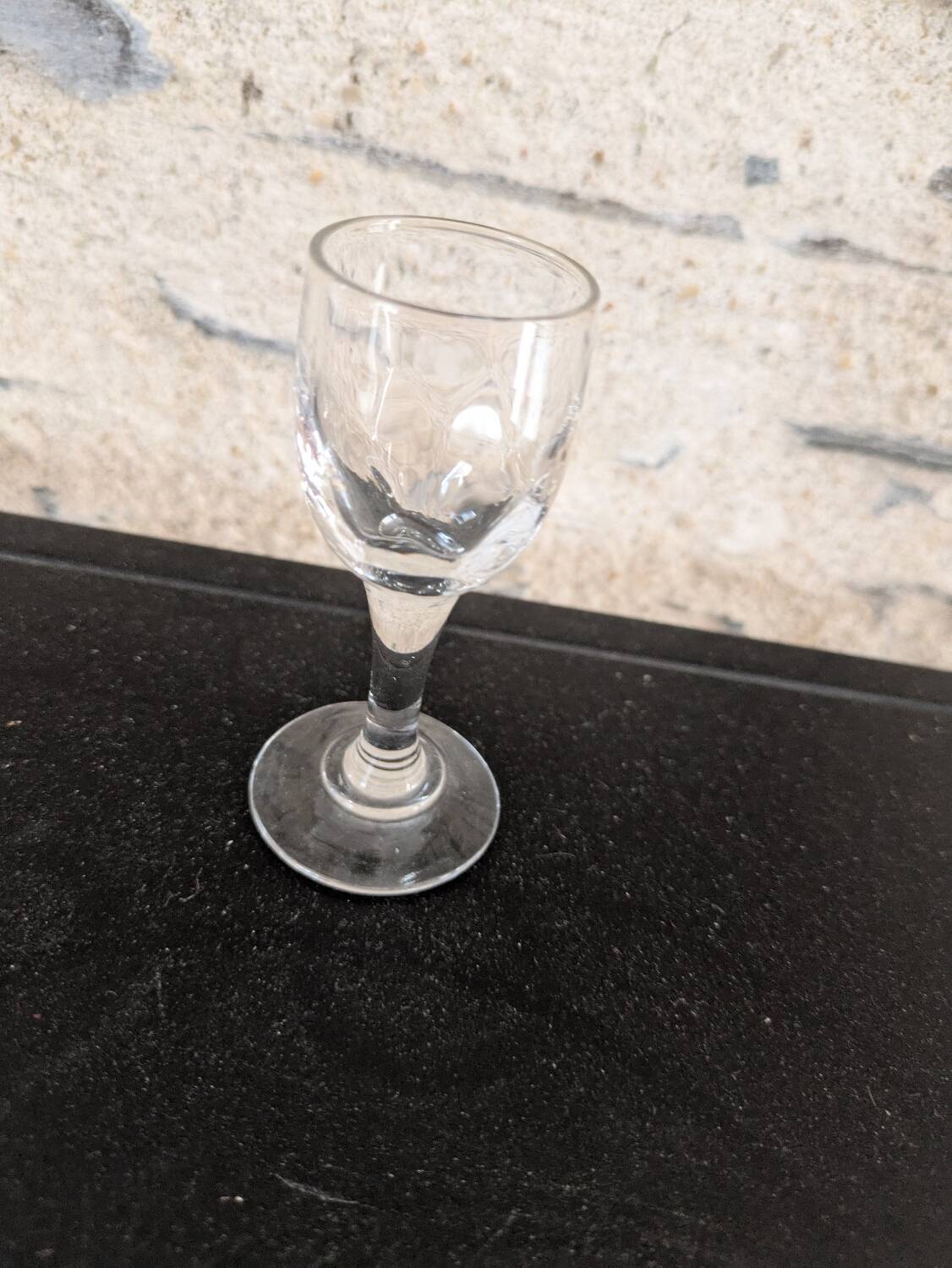 6 small vintage liqueur glasses
