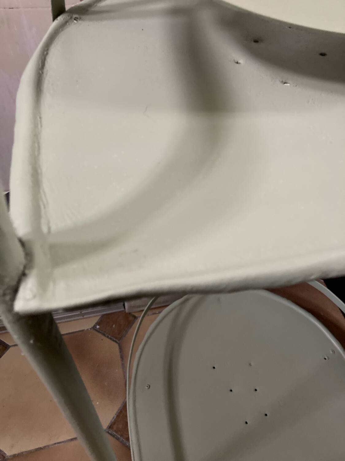 Coiffeuse, chevet en métal, années 50