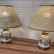 Pair of ceramic lamps "1950s scandinavian design".