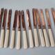 12 giltmetal cheese knives