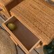 Paire de chevets rotin vintage