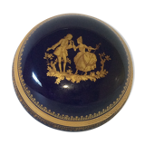 Blue and gold limoges porcelain box