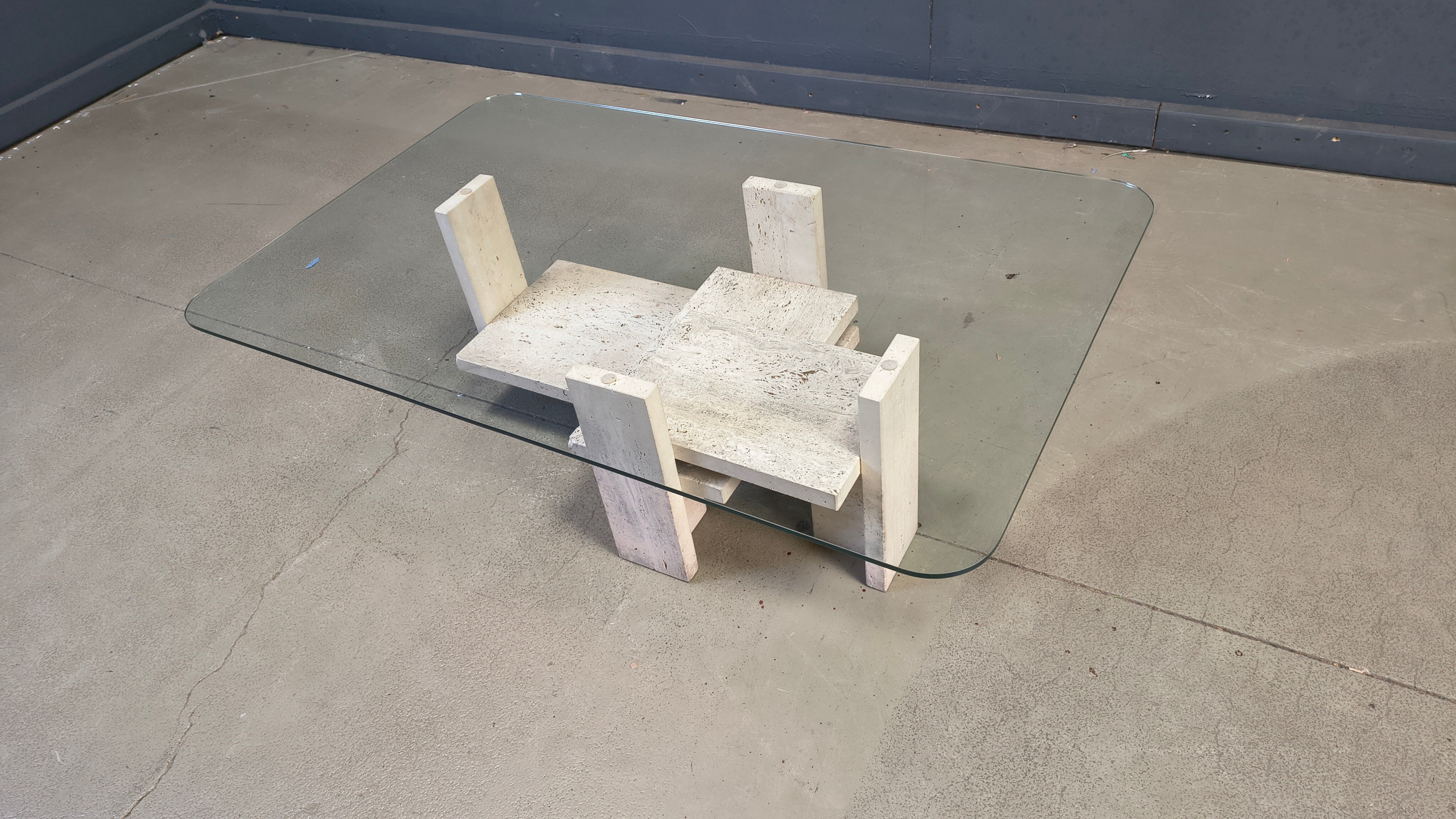 Vintage coffee table by Willy Ballez, 1970s