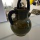 Pitcher in Provence khaki varnished clay signature Camares