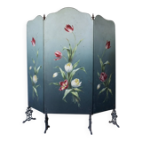 Art Nouveau hand-painted fireplace screen | 1920s