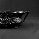 Antique black cast iron planter from the Art Nouveau period, late 19th century