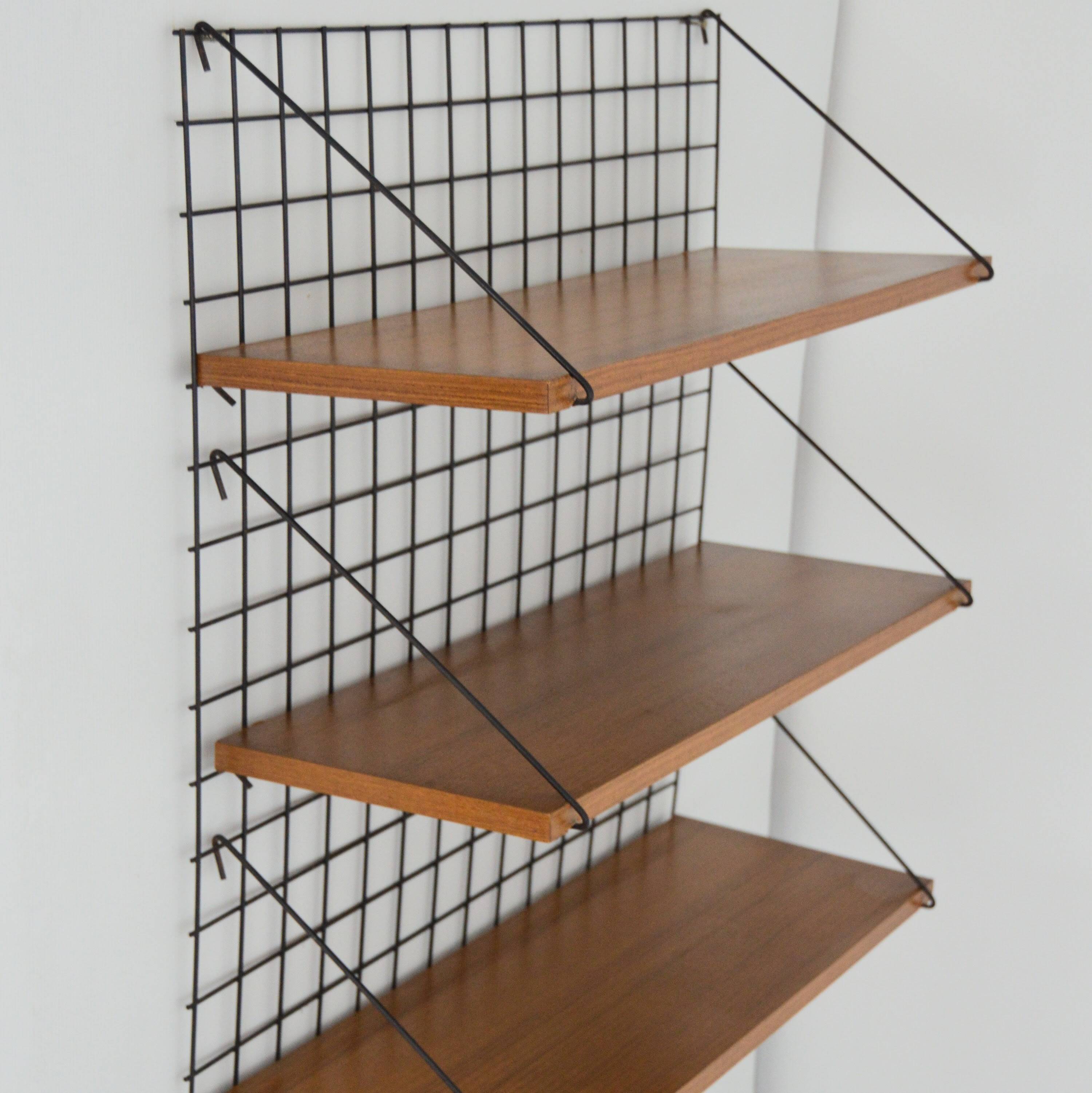 Meca wall shelf model by Pierre Guariche for Meurop, 1950s