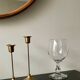 Old crystal stemmed glass vase