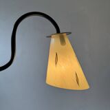 Pair of vintage glass wall lights 1950