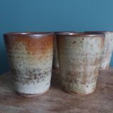 Stoneware cups and glasses from Puisaye by Jean-Pierre Prud'homme