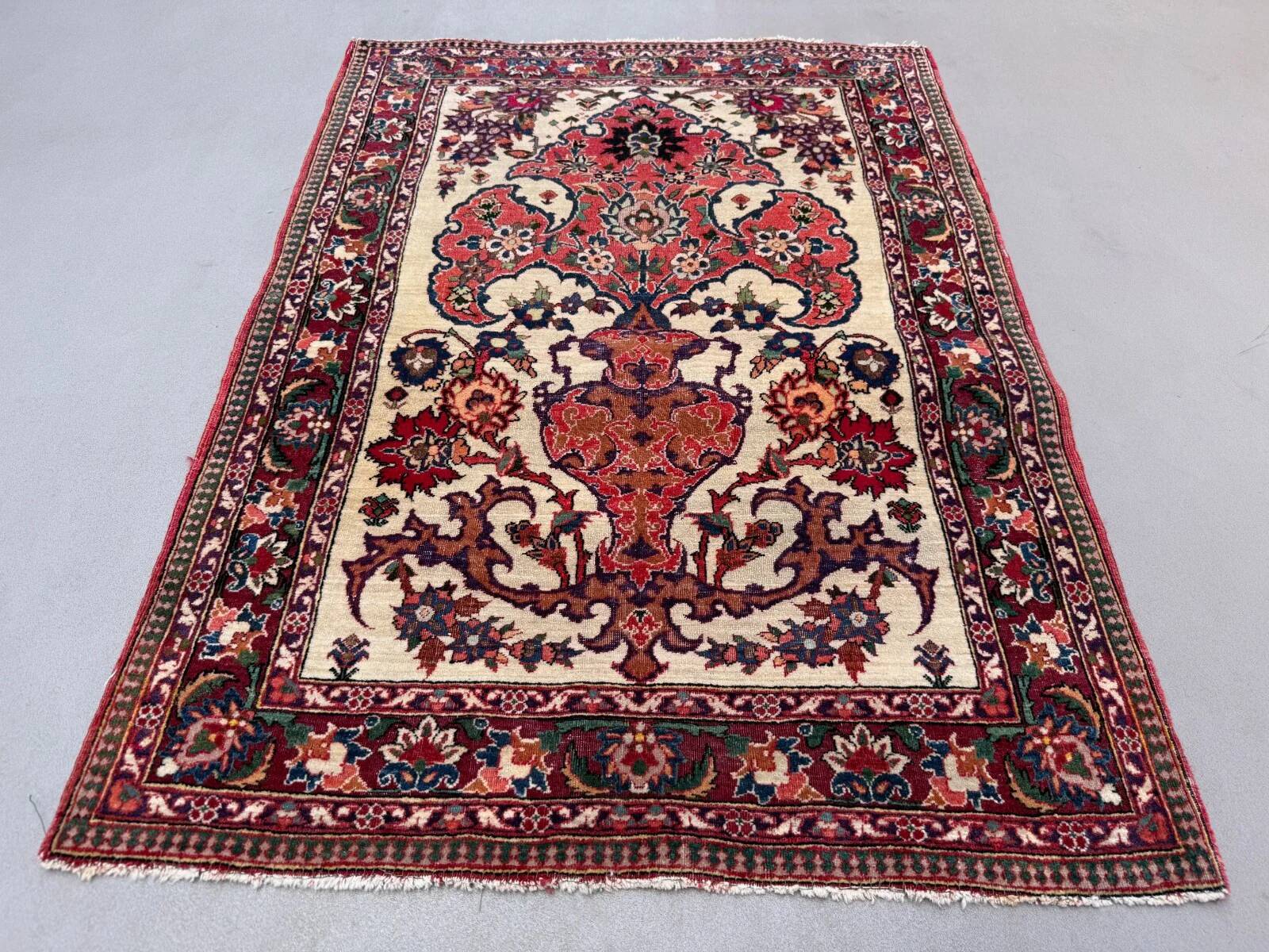 Vintage tribal rug 74x100 cm, medium, tribal oriental carpet 2545