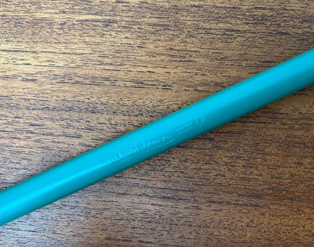 Postmodern Italian salad cutlery from the Euclid series by Michael Graves for Alessi, 1980s, set of 2.