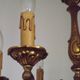 French Vintage Traditional Bronze 6 Light Chandelier Acanthus Leaf Detail 4565