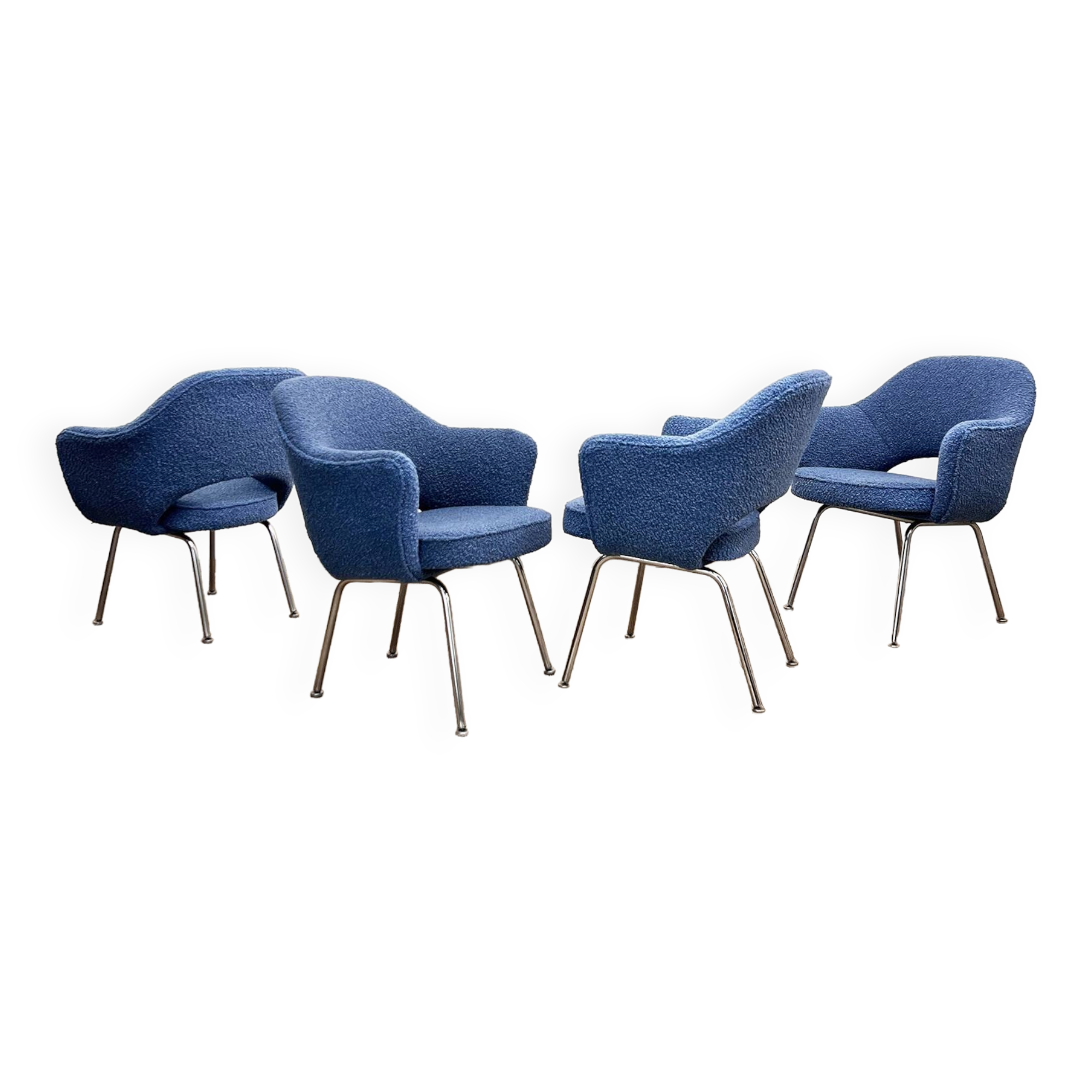 Set of 4 Executive Armchairs by Eero Saarinen, Knoll International, Germany