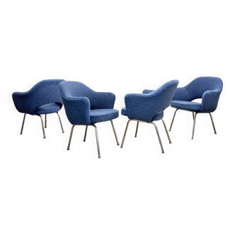 Ensemble de 4 fauteuils de direction par Eero Saarinen, Knoll International, Allemagne