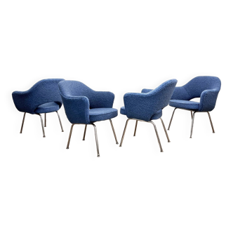 Set of 4 Executive Armchairs by Eero Saarinen, Knoll International, Germany